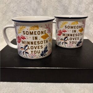 Coffee Cups Mugs By Patina Someone In Minnesota Loves You Pre-Owned.